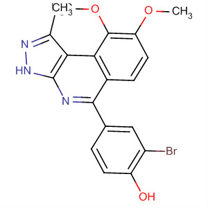 2-Bromo-4-[1-methyl-8,9-bis(methyloxy)-3h-pyrazolo[3,4-c]isoquinolin-5-yl]phenol Structure,838854-97-0Structure