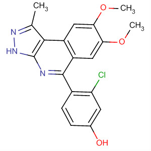 3-Chloro-4-[1-methyl-7,8-bis(methyloxy)-3h-pyrazolo[3,4-c]isoquinolin-5-yl]phenol Structure,838855-15-5Structure