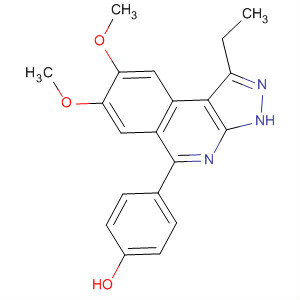 4-[1-Ethyl-7,8-bis(methyloxy)-3h-pyrazolo[3,4-c]isoquinolin-5-yl]phenol Structure,838855-29-1Structure