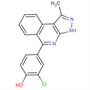 2-Chloro-4-(1-methyl-3h-pyrazolo[3,4-c]isoquinolin-5-yl)phenol Structure,838855-52-0Structure