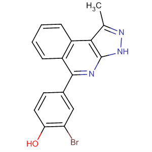 2-Bromo-4-(1-methyl-3h-pyrazolo[3,4-c]isoquinolin-5-yl)phenol Structure,838855-53-1Structure