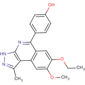 4-[7-(Ethyloxy)-1-methyl-8-(methyloxy)-3h-pyrazolo[3,4-c]isoquinolin-5-yl]phenol Structure,838855-63-3Structure