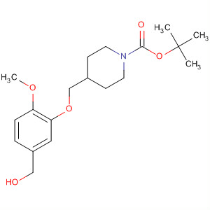 Tert-butyl 4-((5-(hydroxymethyl)-2-methoxyphenoxy)methyl)piperidine-1-carboxylate Structure,838855-66-6Structure