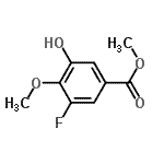 Methyl 3-fluoro-5-hydroxy-4-(methyloxy)benzoate Structure,838856-88-5Structure