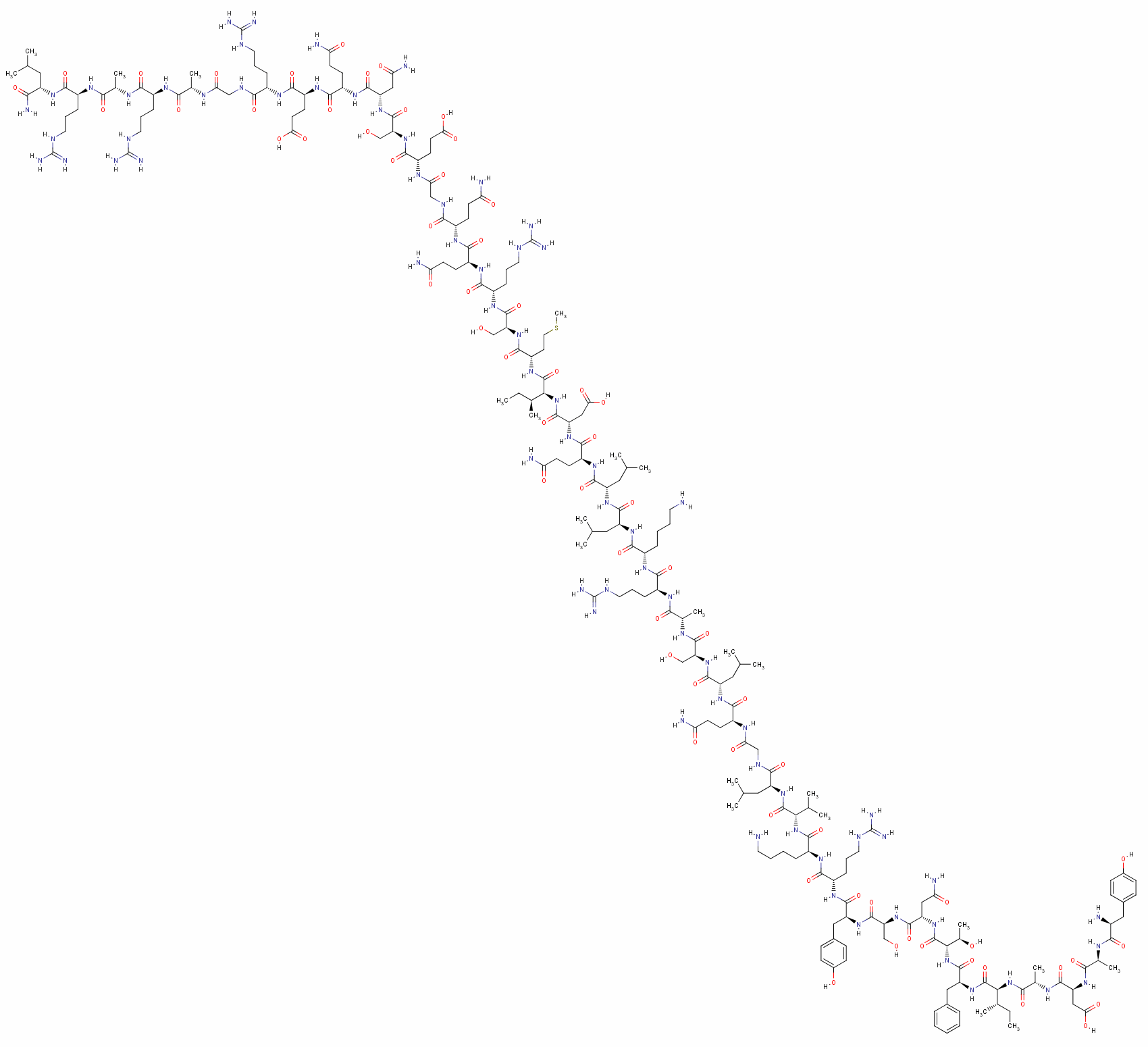 Growth hormone releasing factor, human Structure,83930-13-6Structure