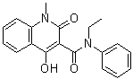 N-ethyl-n-phenyl-1,2-dihydro-4-hydroxy-1-methyl-2-oxo-quinoline-3-carboxamide Structure,84088-99-3Structure