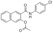 2-[N-(p-chlorophenyl)carbamoyl]-3-naphthyl acetate Structure,84100-15-2Structure