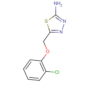 5-[(2-Chlorophenoxy)methyl]-1,3,4-thiadiazol-2-amine Structure,84138-74-9Structure