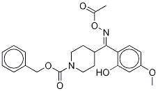 (E)-2-(5-methoxy)phenol 4-(n-benzyloxycarbonyl)piperidinyl-methanone o-acetyl oxime Structure,84163-48-4Structure