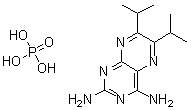 2,4-Diamino-6,7-diisopropylpteridine phosphate salt Structure,84176-65-8Structure