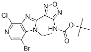 Tert-butyl 4-(7-bromo-4-chloro-1-ethyl-1h-imidazo[4,5-c]pyridin-2-yl)-1,2,5-oxadiazol-3-ylcarbamate Structure,842144-08-5Structure