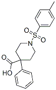 4-Phenyl-1-(p-tolylsulphonyl)piperidine-4-carboxylic acid Structure,84255-02-7Structure