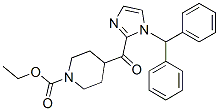 4-[[1-(Diphenylmethyl)-1H-imidazol-2-yl]carbonyl]-1-piperidinecarboxylic acid, ethyl ester Structure,844488-27-3Structure