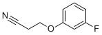 3-(3-Fluorophenoxy)propanenitrile Structure,844648-05-1Structure