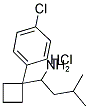 1-[1-(4-Chlorophenyl)cyclobutyl]-3-methylbutylamine hydrochloride Structure,84484-78-6Structure