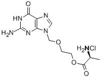 9-[[2-(Alpha-l-alanyloxy)ethoxy]methyl]guanine hydrochloride Structure,84499-63-8Structure