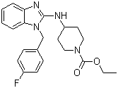 Ethyl 4-[[1-[(4-fluorophenyl)methyl]-1H-benzimidazol-2-yl]amino]piperidine-1-carboxylate Structure,84501-68-8Structure