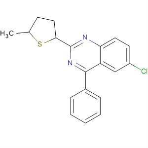 6-Chloro-1,2,3,4-tetrahydro-2-(5-methyl-2-thienyl)-4-phenylquinazoline Structure,84571-02-8Structure