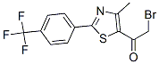 2-Bromo-1-[4-methyl-2-[4-(trifluoromethyl)phenyl]-1,3-thiazol-5-yl]-1-ethanone Structure,845885-81-6Structure