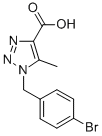 1-(4-Bromobenzyl)-5-methyl-1h-1,2,3-triazole-4-carboxylicacid Structure,845885-94-1Structure