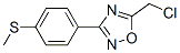 5-Chloromethyl-3-(4-methylsulfanyl-phenyl)-[1,2,4]oxadiazole Structure,845887-08-3Structure