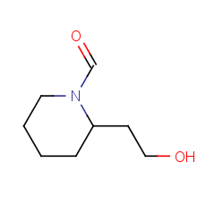 2-(2-Hydroxyethyl)-1-piperidinecarboxaldehyde Structure,84681-79-8Structure