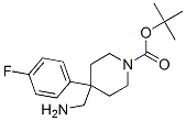 4-Aminomethyl-4-(4-fluoro-phenyl)-piperidine-1-carboxylic acid tert-butyl ester Structure,847615-01-4Structure