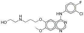 2-[[3-[[4-[(3-Chloro-4-fluorophenyl)amino]-7-methoxy-6-quinazolinyl]oxy]propyl]amino]ethanol Structure,847949-56-8Structure