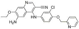 6-Amino-4-[3-chloro-4-[(2-pyridinyl)methoxy]anilino]-3-cyano-7-ethoxyquinoline Structure,848139-78-6Structure