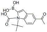 1H-Indole-1-carboxylic acid, 5-acetyl-2-borono-, 1-(1,1-dimethylethyl) ester Structure,848357-29-9Structure