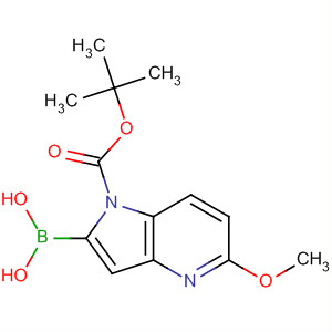 1-(Tert-butoxycarbonyl)-5-methoxy-1h-pyrrolo[3,2-b]pyridin-2-ylboronic acid Structure,848357-95-9Structure