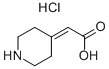 Piperidin-4-ylidene-acetic acid hydrochloride Structure,84839-57-6Structure