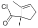 2-Cyclopentene-1-carbonyl chloride, 1,2-dimethyl-(9ci) Structure,84884-02-6Structure