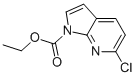 6-Chloro-pyrrolo[2,3-b]pyridine-1-carboxylic acid ethyl ester Structure,849068-50-4Structure