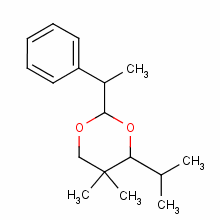 1,3-Dioxane,5,5-dimethyl-4-(1-methylethyl)-2-(1-phenylethyl)- Structure,84912-19-6Structure