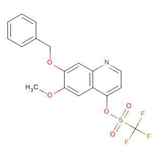 7-(Benzyloxy)-6-methoxyquinolin-4-yl trifluoromethanesulfonate Structure,849217-53-4Structure