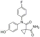 N-(4-fluorophenyl)-n-(4-hydroxyphenyl)cyclopropane-1,1-dicarboxamide Structure,849217-60-3Structure