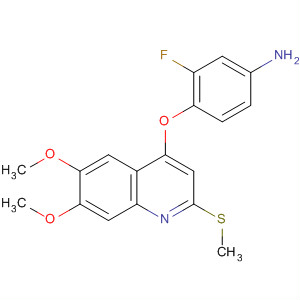 4-(6,7-Dimethoxy-2-methylsulfanyl-quinolin-4-yloxy)-3-fluorophenylamine Structure,849217-89-6Structure