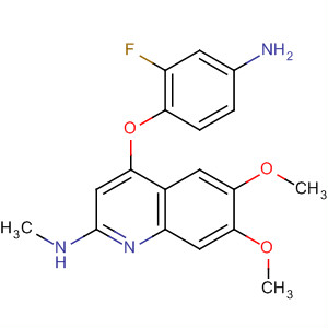 [4-(4-Amino-2-fluoro-phenoxy)-6,7-dimethoxy-quinolin-2-yl]-methyl-amine Structure,849217-97-6Structure