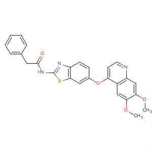 N-(6-{[6,7-bis(methyloxy)quinolin-4-yl]oxy}-1,3-benzothiazol-2-yl)-2-phenylacetamide Structure,849218-68-4Structure