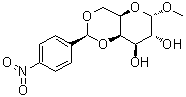 Methyl 4,6-o-(4-nitrobenzylidene)-α-d-galactopyranoside Structure,849366-08-1Structure