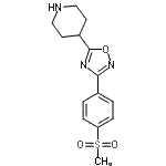 4-{3-[4-(Methylsulfonyl)phenyl]-1,2,4-oxadiazol-5-yl}piperidine Structure,849925-03-7Structure