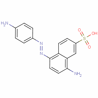 8-Amino-5-[(p-aminophenyl)azo]naphthalene-2-sulphonic acid Structure,85-67-6Structure