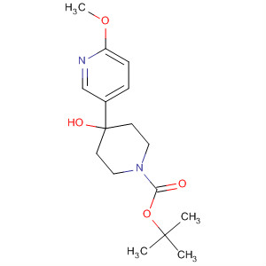 Tert-butyl 4-hydroxy-4-(6-methoxypyridin-3-yl)piperidine-1-carboxylate Structure,850141-84-3Structure