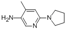 4-Methyl-6-(1-pyrrolidinyl)-3-pyridinamine Structure,850172-55-3Structure