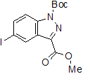 1H-indazole-1,3-dicarboxylic acid,5-iodo-,1-(1,1-dimethylethyl)3-methyl ester Structure,850363-55-2Structure