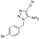 5-Amino-1-(4-bromobenzyl)-1h-1,2,3-triazole-4-carbonitrile Structure,850374-96-8Structure