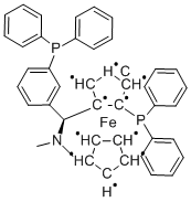 (S)-(+)-[(S)-2-Diphenylphosphinoferrocenyl](N,N-dimethylamino)(2-diphenylphosphinophenyl)methane Structure,850444-36-9Structure