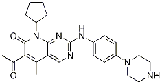 6-Acetyl-8-cyclopentyl-5-methyl-2-(4-piperazin-1-yl-phenylamino)-8h-pyrido[2,3-d]pyrimidin-7-one Structure,850848-40-7Structure