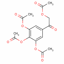 Ethanone,2-(acetyloxy)-1-[3,4,5-tris(acetyloxy)phenyl]- Structure,85117-87-9Structure